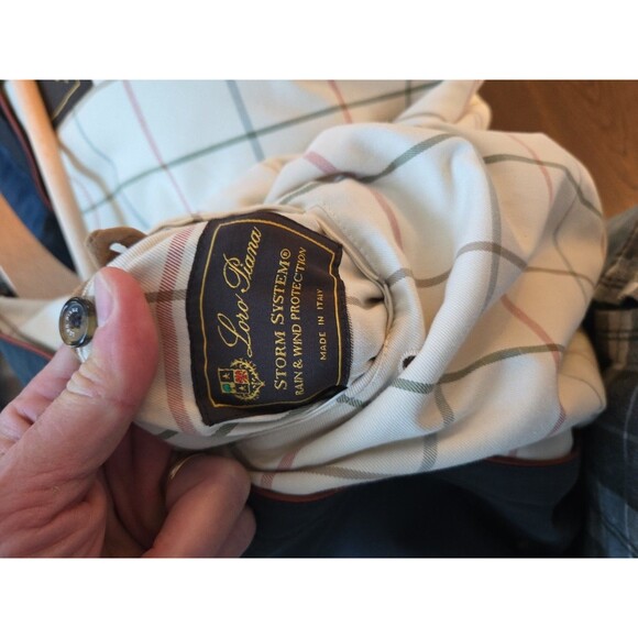 #57 Loro Piana Storm System Rain & Wind Jacket Men's 54 black plaid liner Italy - Picture 7 of 8